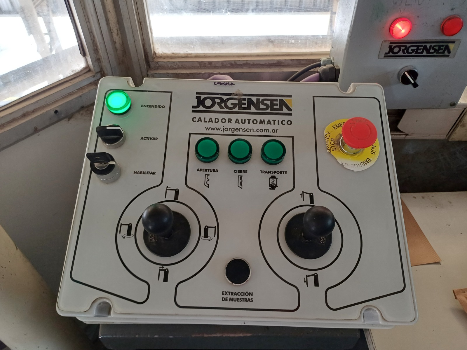 Consola de comando del calador automático Jorgensen